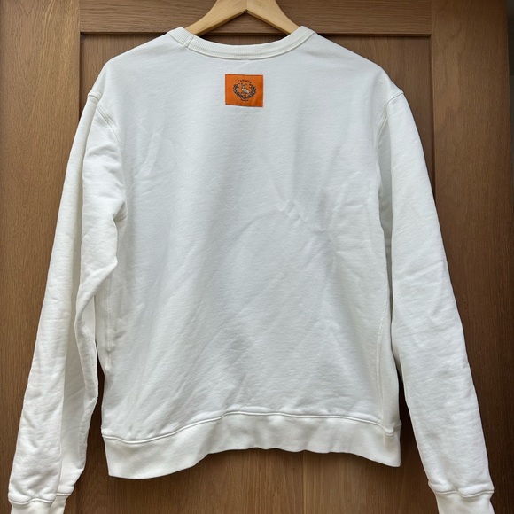 Coniglio Palm Beach White Embroidered Bunny Pullover Crest Sweatshirt - Picture 4 of 11